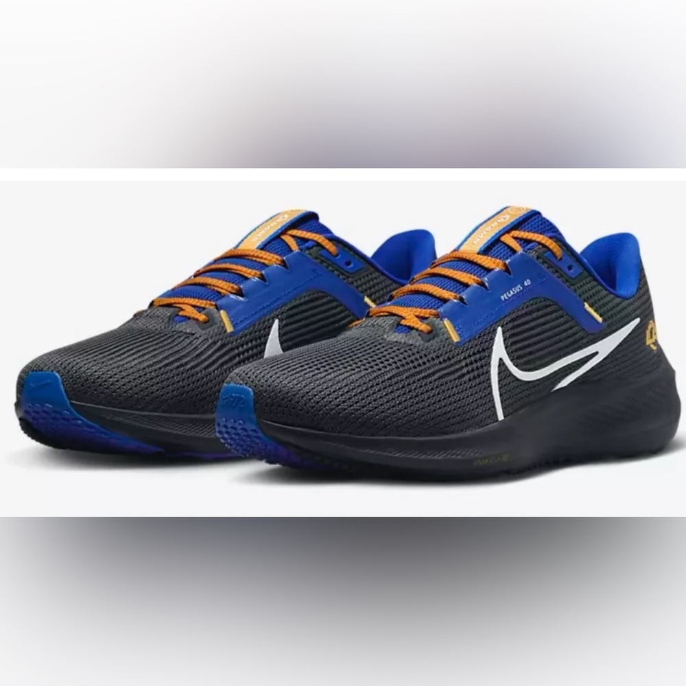 Nike Los Angeles Rams Air Zoom Pegasus 40 Running Shoes Mens DZ5958-001
